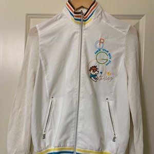 Vintage Ping Golf Zip Up Jacket Women's Small, White w/ Embroidery